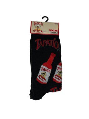 Hot Sauce Crew Socks Red Black Spicy Food Novelty Mens 6-13 NWT